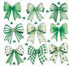 Retro Coquette St. Patrick's Day DTF Transfer | Irish Bows