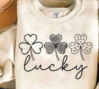 St. Patrick's Day Doodle DTF Transfer | Lucky Shamrocks Print
