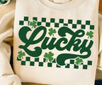 Retro Shamrock St. Patrick's Day DTF Transfer | Lucky Irish Print
