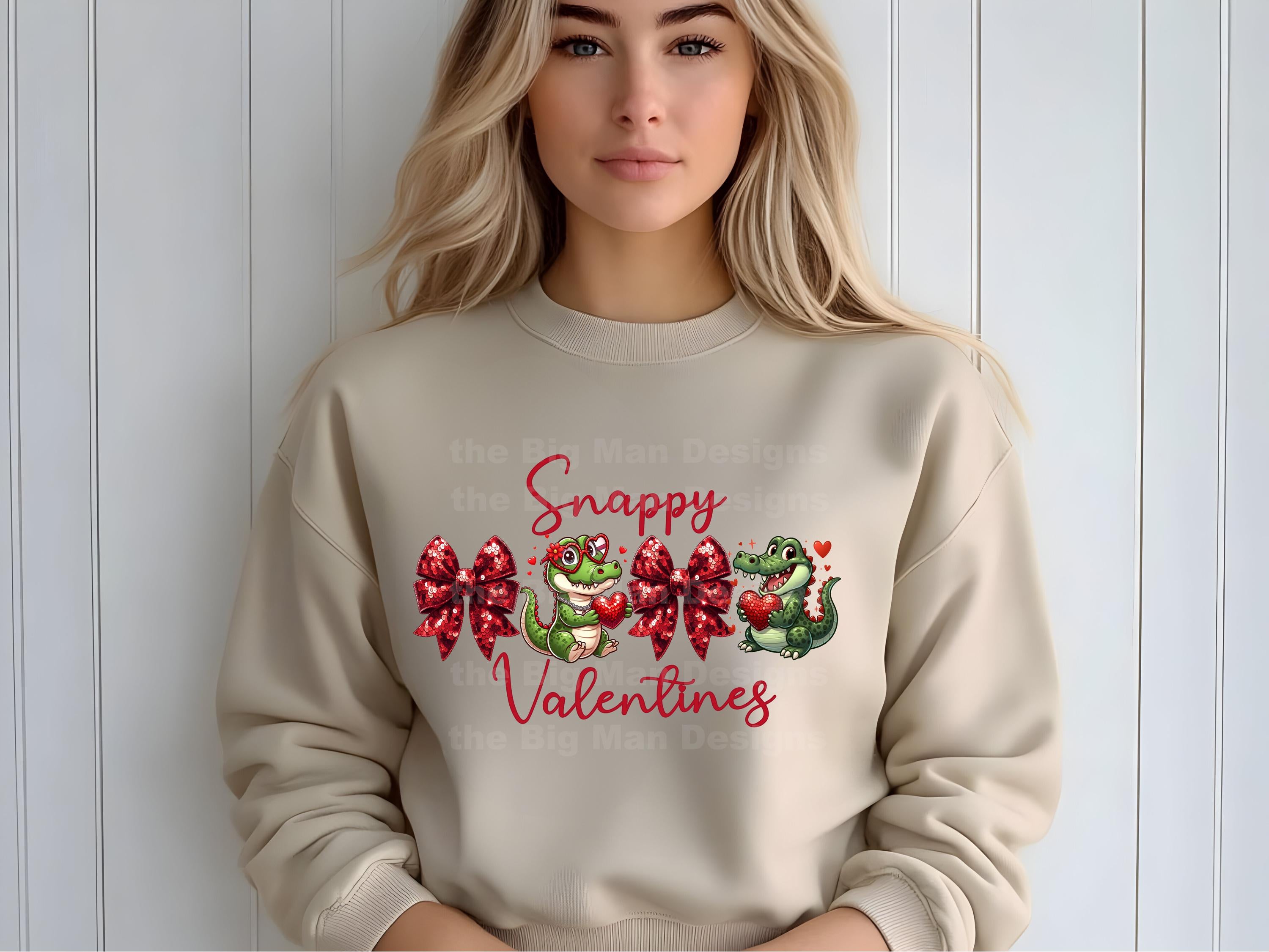 XOXO Snappy Valentines Gator Valentines Download | PNG File | Galentines Day