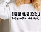 Funny Mental Health DTF Transfer – Undiagnosed Quote, Duck Design