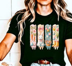 Retro Easter Bunny DTF Transfer – Brushstroke Rabbit T-Shirt Print