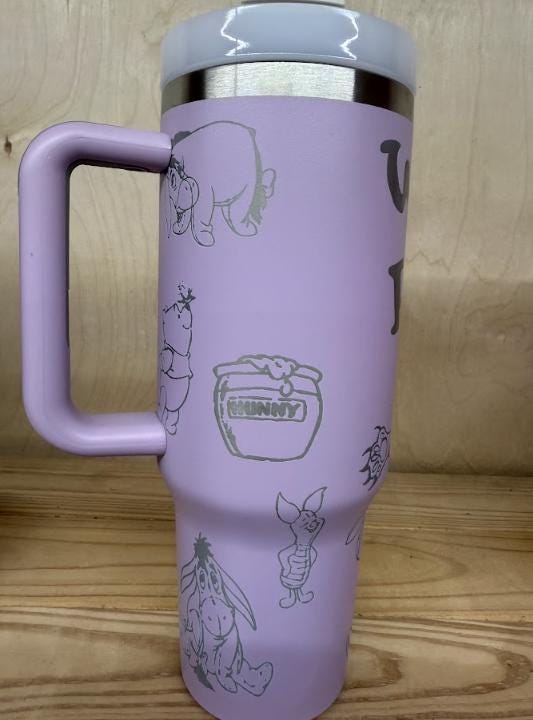 Winnie the Pooh Engraved Tumbler | 40 oz Stainless Steel