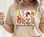 Step up your game day look with this Retro Softball Game Day DTF Transfer! Featuring a vintage-inspired design, this transfer is perfect for creating trendy baseball shirts, sweatshirts, and more. Just press and go—no weeding required! close up