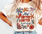 Hey Batter Batter Swing Baseball DTF Transfer | Ready to Press