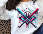 Retro Baseball Drip DTF Transfer | Ready to Press Heat Transfer