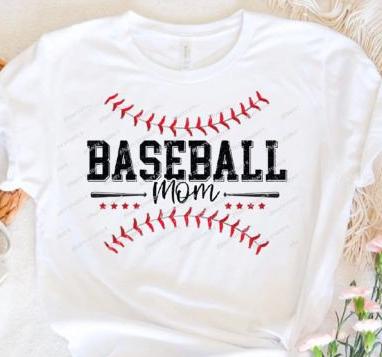 Baseball Mom DTF Transfer | Vintage Style, Ready to Press