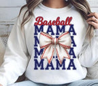 Baseball Mama Blue DTF Transfer | Vintage Sports Graphic