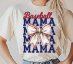 Baseball Mama Blue DTF Transfer | Vintage Sports Graphic