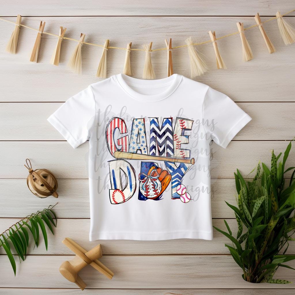 Game Day Baseball Baby Onesie | Brother/Sister Matching Outfit