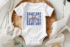 Game Day Coquette Bow Stars Baseball| Onesie Toddler Tshirt | Baseball Brother Onesie| Baseball Onesie| Baseball Toddler| Baseball Baby