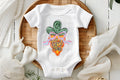 Happy Easter Carrot Coquette Bow Baby Bodysuit| Onesie | Toddler T-shirt| baby girl Easter outfit| baby boy Easter outfit