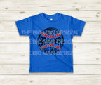 Cheer on your favorite player with this "That's My Brother" Baseball Shirt! Perfect for game days, team events, or matching family outfits. Made from Gildan Softstyle tees for a soft, comfortable fit. Available in toddler (2T-5T), youth (S-XL), and adult (S-3XL) sizes. This shirt is created using DTF printing, ensuring vibrant, long-lasting designs. on blue