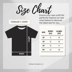 Sizing guide for toddler shirts