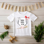 Hey Bubba Baseball Shirt | Red Bow Coquette Tee
