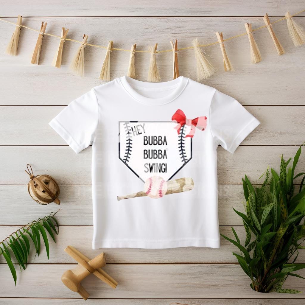 Hey Bubba Baseball Shirt | Red Bow Coquette Tee
