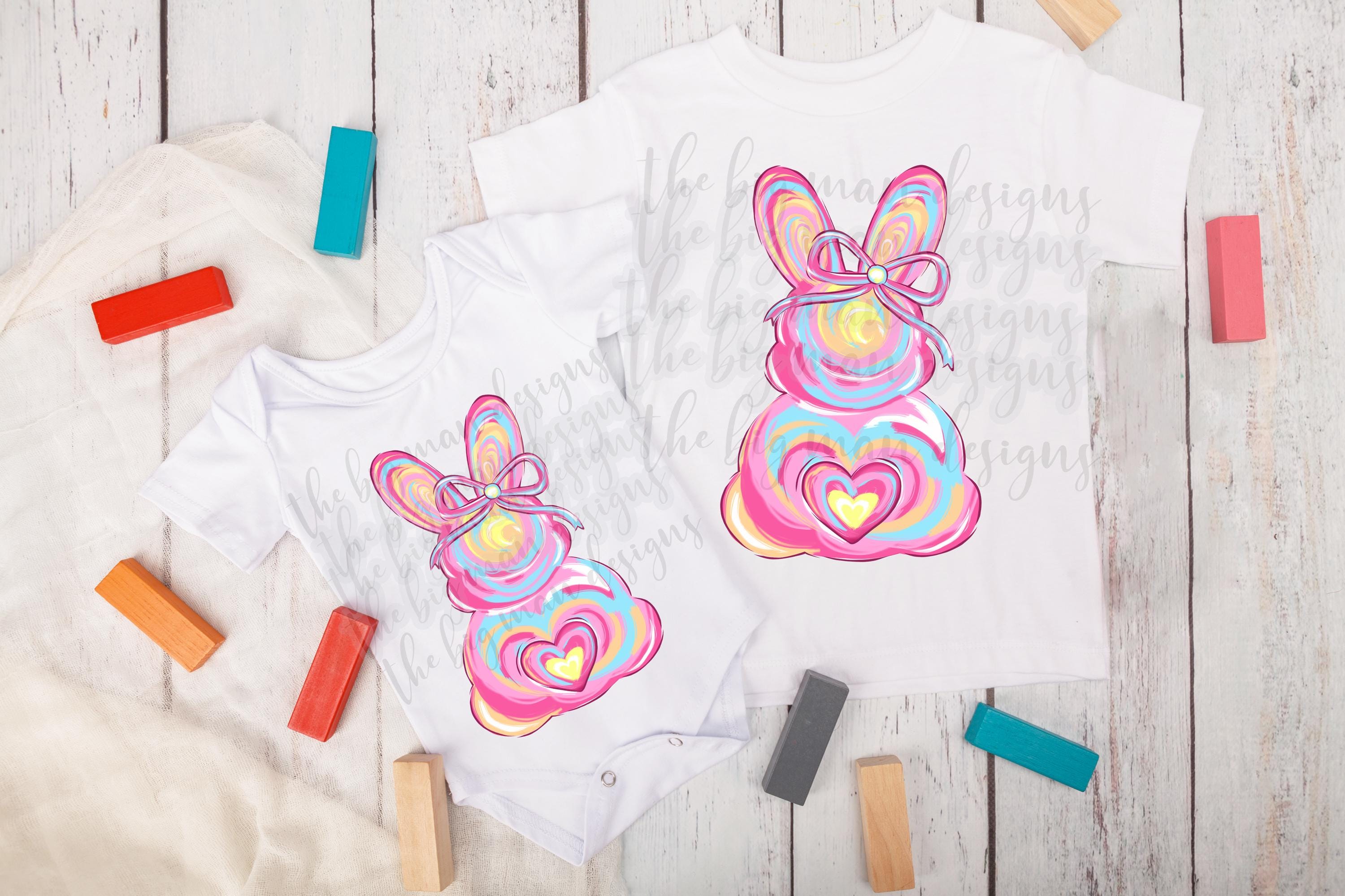 Brushstroke Easter Bunny Coquette Bow DTF Transfer | Ready-to-Press Easter Shirt Print | Pastel Bunny Bow Design. Get ready for Easter in style with this adorable brushstroke bunny DTF transfer featuring a chic coquette bow! This soft pastel design blends trendy brushstroke art with a vintage-inspired feminine touch, making it the perfect choice for Easter outfits, and stylish t-shirts. This ready-to-press Direct to Film (DTF) transfer makes it easy to create your own cute and festive tee!