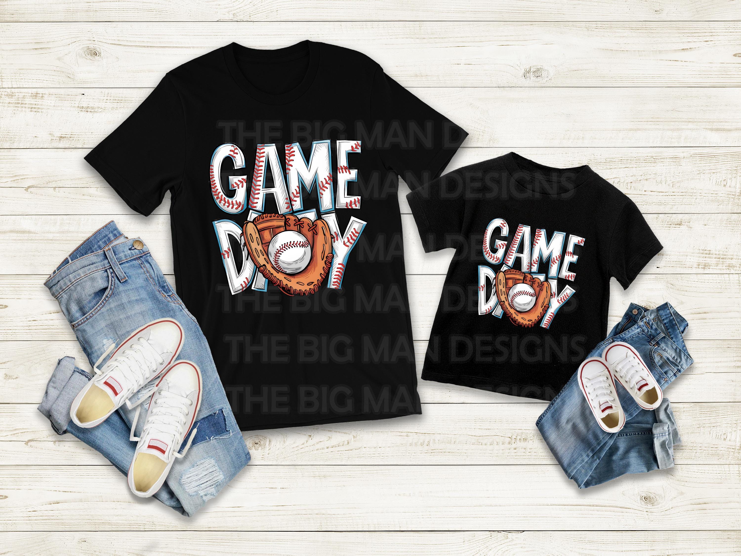 Step up your game day look with this Retro Baseball Game Day DTF Transfer! Featuring a vintage-inspired design, this transfer is perfect for creating trendy baseball shirts, sweatshirts, and more. Just press and go—no weeding required! looks great on black