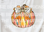 Brushstroke Pumpkin DTF Transfer | Faux Glitter Coquette Bow | Fall Aesthetic Heat Transfer 🎃✨
Get ready for fall with this trendy Brushstroke Pumpkin DTF transfer! Featuring a delicate coquette bow with a faux glitter effect, this heat transfer is perfect for creating your own stylish autumn tees, sweatshirts, and more!