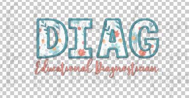 DIAG DTF Transfer - Floral Educational Diagnostician Faux Embroidery Print