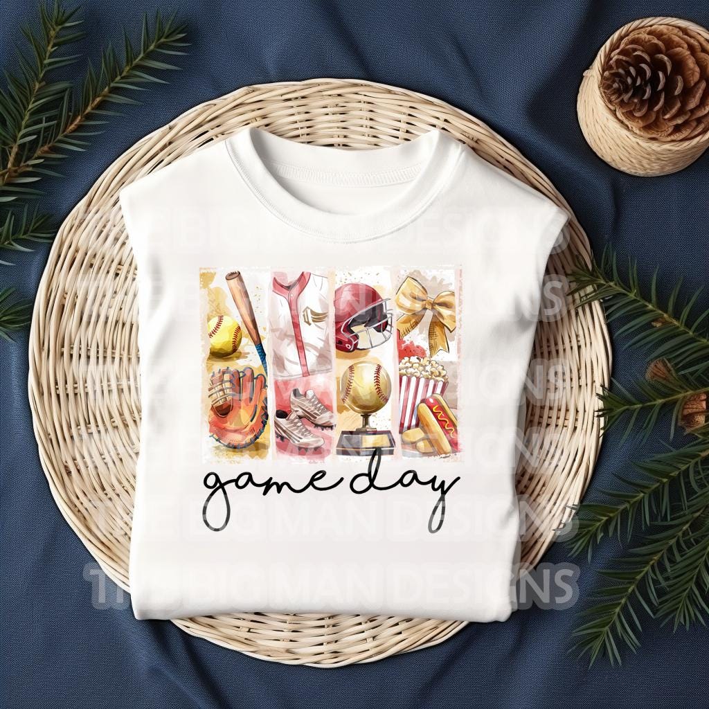 Retro Softball Game Day Onesie | Sporty & Stylish Baby Outfit | Vintage Sports Graphic