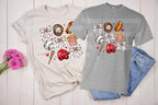 Step up your game day style with this adorable Retro Coquette Baseball DTF Transfer! Featuring a vintage-inspired 3x3 grid design with all the baseball essentials—bows, a bat, a glove, a helmet, a baseball, and must-have stadium snacks like a hot dog and popcorn—this transfer brings a trendy, playful touch to any baseball tee, sweatshirt, or onesie! Just press and go—no weeding required! on natural and grey