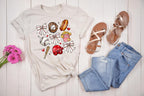 Step up your game day style with this adorable Retro Coquette Baseball DTF Transfer! Featuring a vintage-inspired 3x3 grid design with all the baseball essentials—bows, a bat, a glove, a helmet, a baseball, and must-have stadium snacks like a hot dog and popcorn—this transfer brings a trendy, playful touch to any baseball tee, sweatshirt, or onesie! Just press and go—no weeding required! on natural