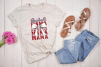 Baseball Mama Coquette Bow DTF Transfer | Vintage Sports Graphic
