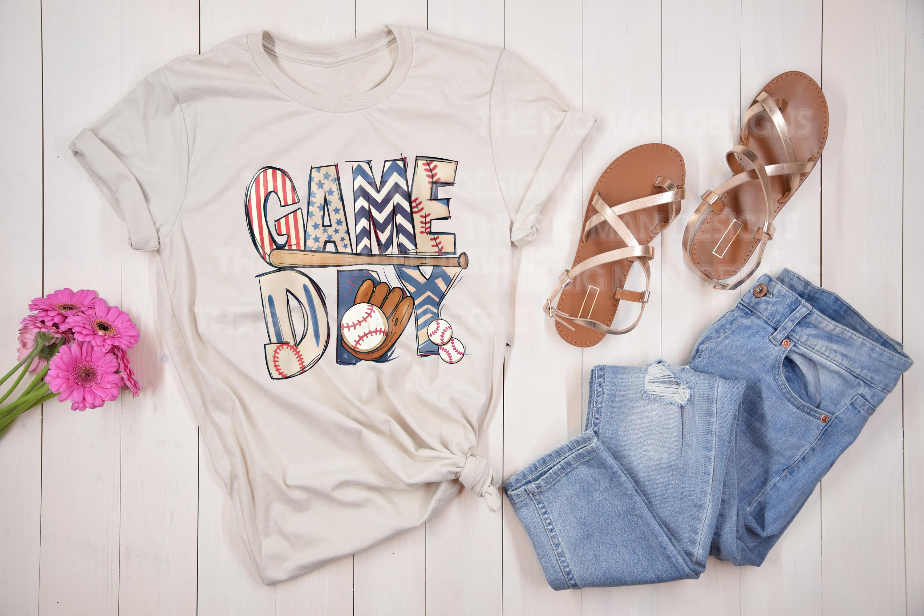 Retro Baseball Mom Game Day DTF Transfer | Vintage Sports Graphic