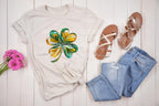 St. Patrick's Day Brushstroke Shamrock DTF Transfer | Ready-to-Press