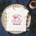 Floral Pink Toile Chinoiserie Sheep DTF Transfer | The Lord Is My Shepherd | Elegant Faith-Based Easter Transfer