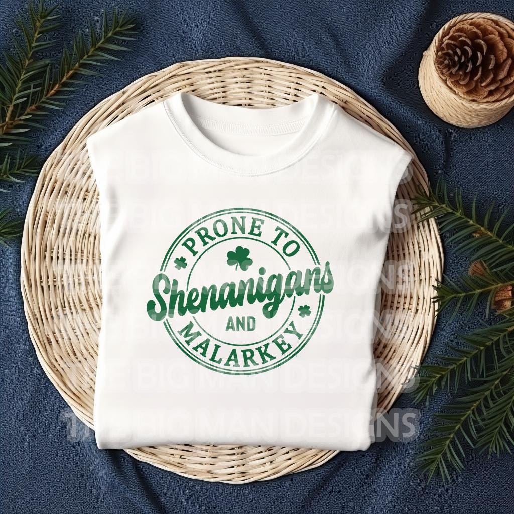 Shenanigans & Malarkey DTF Transfer | St. Patrick's Day Shirt Print