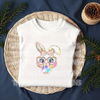 Glitter Easter Bunny Coquette DTF Transfer | Ready-to-Press