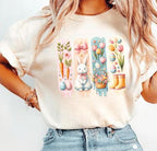 Retro Easter Bunny DTF Transfer – Brushstroke Rabbit T-Shirt Print
