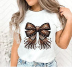 Western Cowgirl Brown Bow DTF Transfer | Rodeo Shirt Print