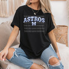 ASTROS Faux Embroidery Appliqué with Toile Design DTF Transfer

Give your shirts a vintage-meets-trendy vibe with this ASTROS Faux Embroidery Appliqué DTF Transfer featuring a toile fabric-inspired design! This high-quality direct-to-film (DTF) transfer mimics the look of embroidered appliqué with a faux quilted baseball and a delicate coquette bow, all in classic Astros blues, oranges, and whites. on black