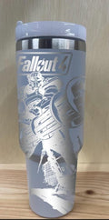 Fall Out 2 Personalized 40 oz Stainless Steel Tumbler with Handle, Lid, and Straw | Stanley Dupe