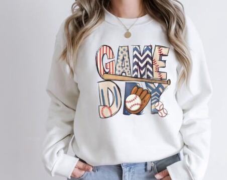 Retro Baseball Mom Game Day DTF Transfer | Vintage Sports Graphic