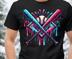 Retro Baseball Drip DTF Transfer | Ready to Press Heat Transfer