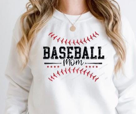 Baseball Mom DTF Transfer | Vintage Style, Ready to Press