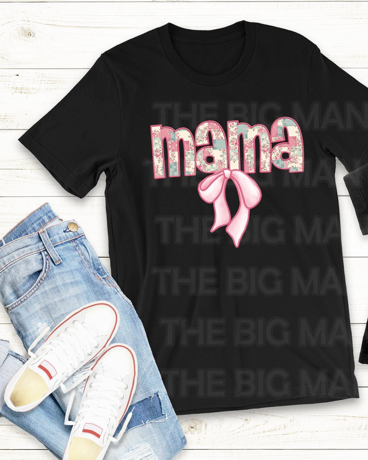 Mama Faux Quilted Embroidered DTF Transfer – Pastel Design with Coquette Bow

Description:
Elevate your DIY apparel with our Mama Faux Quilted Embroidered DTF Transfer. This high-quality transfer features a charming pastel design with intricate faux quilted and embroidered details, accented by an elegant coquette bow. Perfect for adding a unique, stylish touch to your favorite t-shirts, sweatshirts, or bags, our DTF transfer offers a vibrant, durable finish that stands up to repeated washes