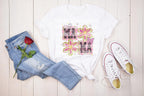 Mama Boho Doodle Flowers Tee – DTF Printed Shirt