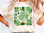 St Patrick's Day DTF Transfer Bundle | Boho Shamrock Clover Designs