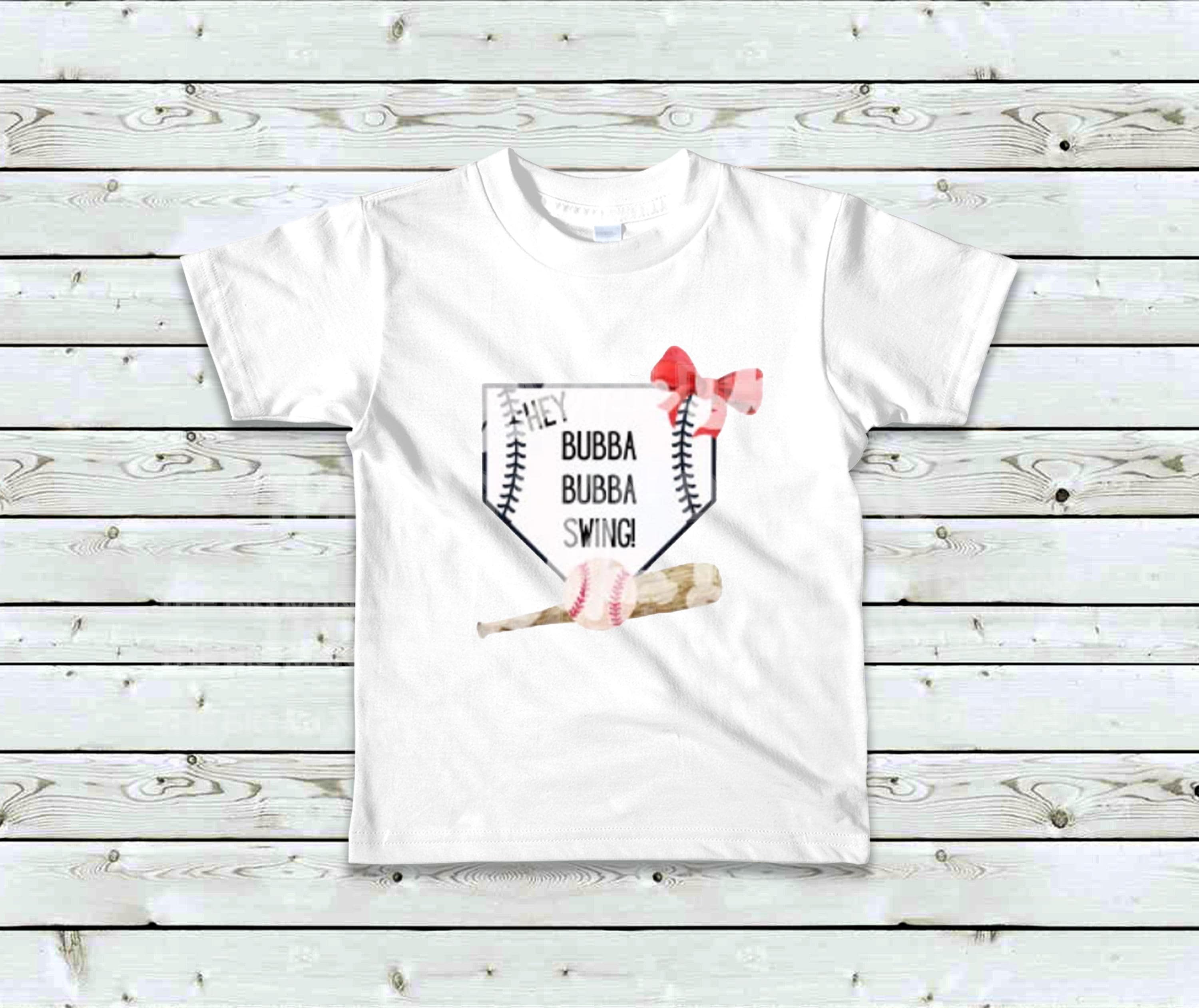 Hey Bubba Baseball Shirt | Red Bow Coquette Tee