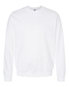 White Gildan sweatshirt