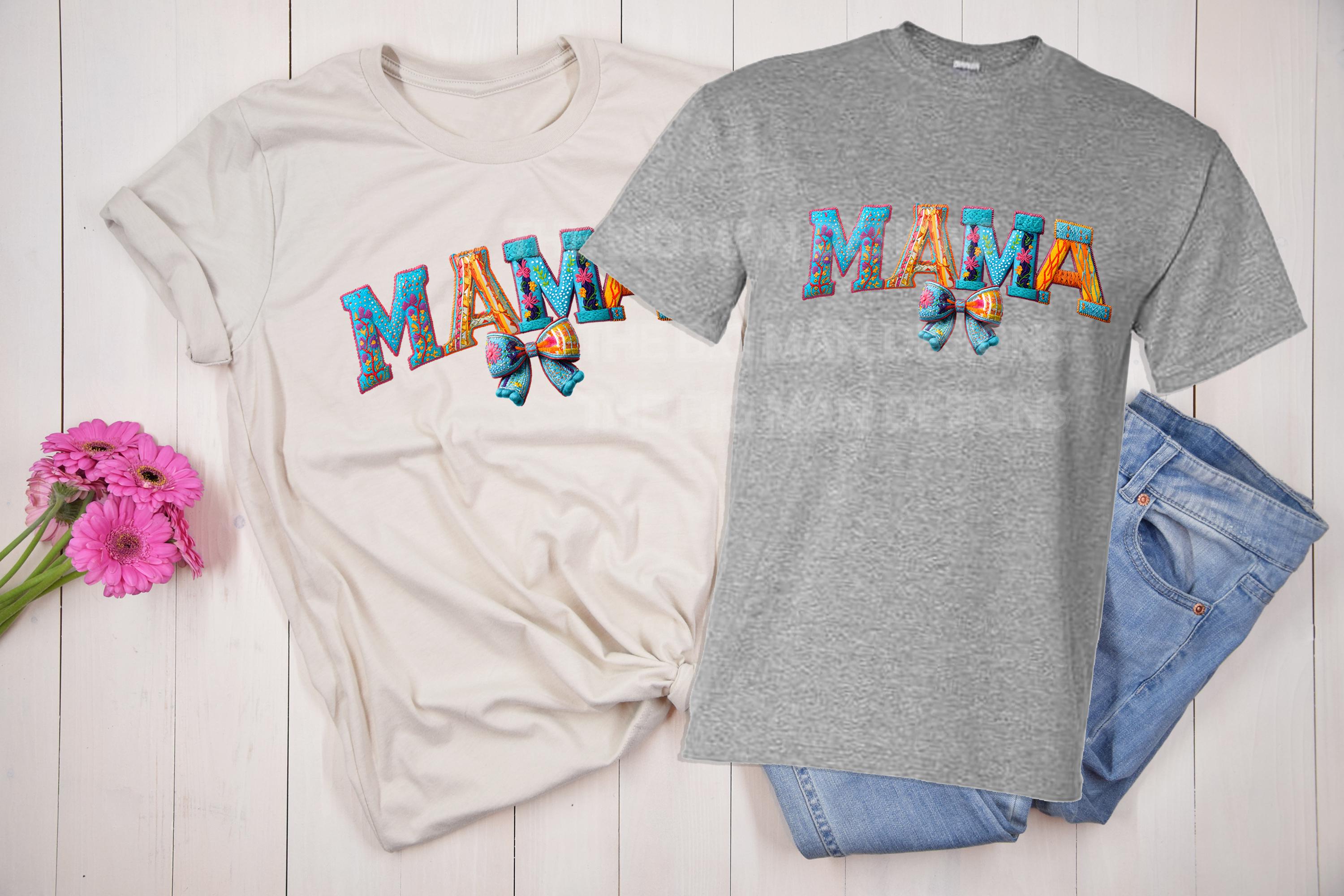 Faux Yarn Embroidery “Mama” Digital Download | Colorful Floral PNG for Sublimation & Printing 🌸✨
Create beautiful custom apparel and gifts with this high-resolution digital “Mama” design! This intricate faux yarn embroidery effect features vibrant colors, delicate floral details, and a handcrafted aesthetic—perfect for t-shirts, sweatshirts, tote bags, mugs, and more! on natural and grey
