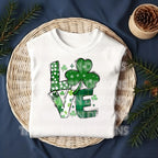 Celebrate St. Patrick’s Day with this adorable "Love" DTF transfer featuring a shamrock as the O in the word “Love”! This festive green design combines the spirit of the holiday with the cuteness of a shamrock, making it perfect for creating lucky St. Patrick's Day outfits. Whether you're heading to a celebration or just want to add a little festive charm to your wardrobe, this ready-to-press DTF transfer is the perfect way to bring some luck and love into your day!