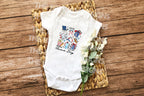 Step up your game day look with this Retro Baseball Game Day DTF Transfer! Featuring a vintage-inspired design, this transfer is perfect for creating trendy baseball shirts, sweatshirts, and more. Just press and go—no weeding required! on a onesie