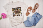 Howdy Cowgirl DTF Transfer | Western Coquette Bow Print