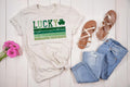 Lucky Shamrock Stripes DTF Transfer | St. Patrick's Day Shirt Print